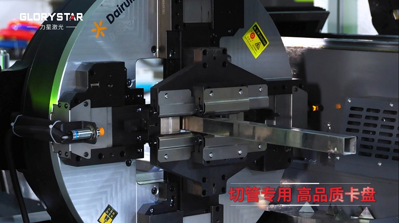 6000瓦雙卡盤激光切管機，高效率，高精度，高品質